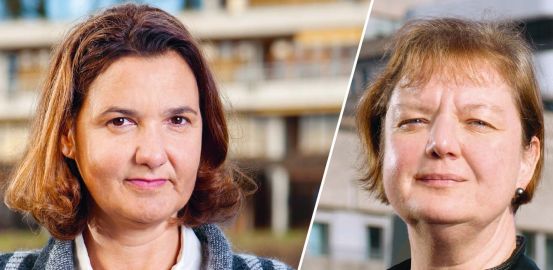 Researcher Anne-Sylvie Ramelet and clinical nurse Françoise Ninane